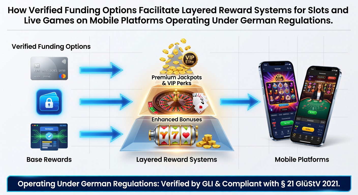 Mobile Casino App mit verifizierten Zahlungsoptionen und gestaffelten Belohnungen für Slots und Live-Spiele