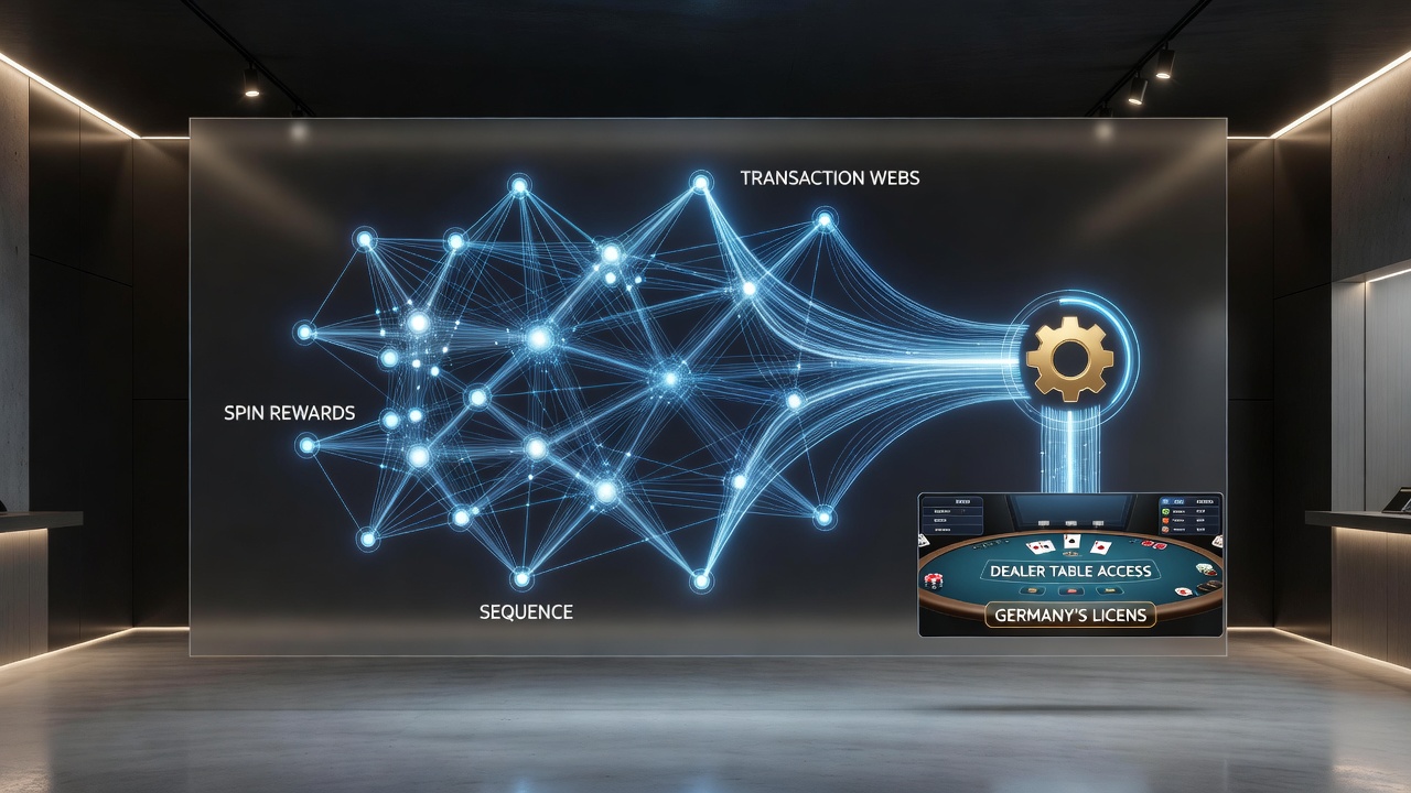Visualisierung von gestaffelten Belohnungsebenen mit Transaktionsflüssen von mobilen Einzahlungen hin zu Live-Dealer-Sessions